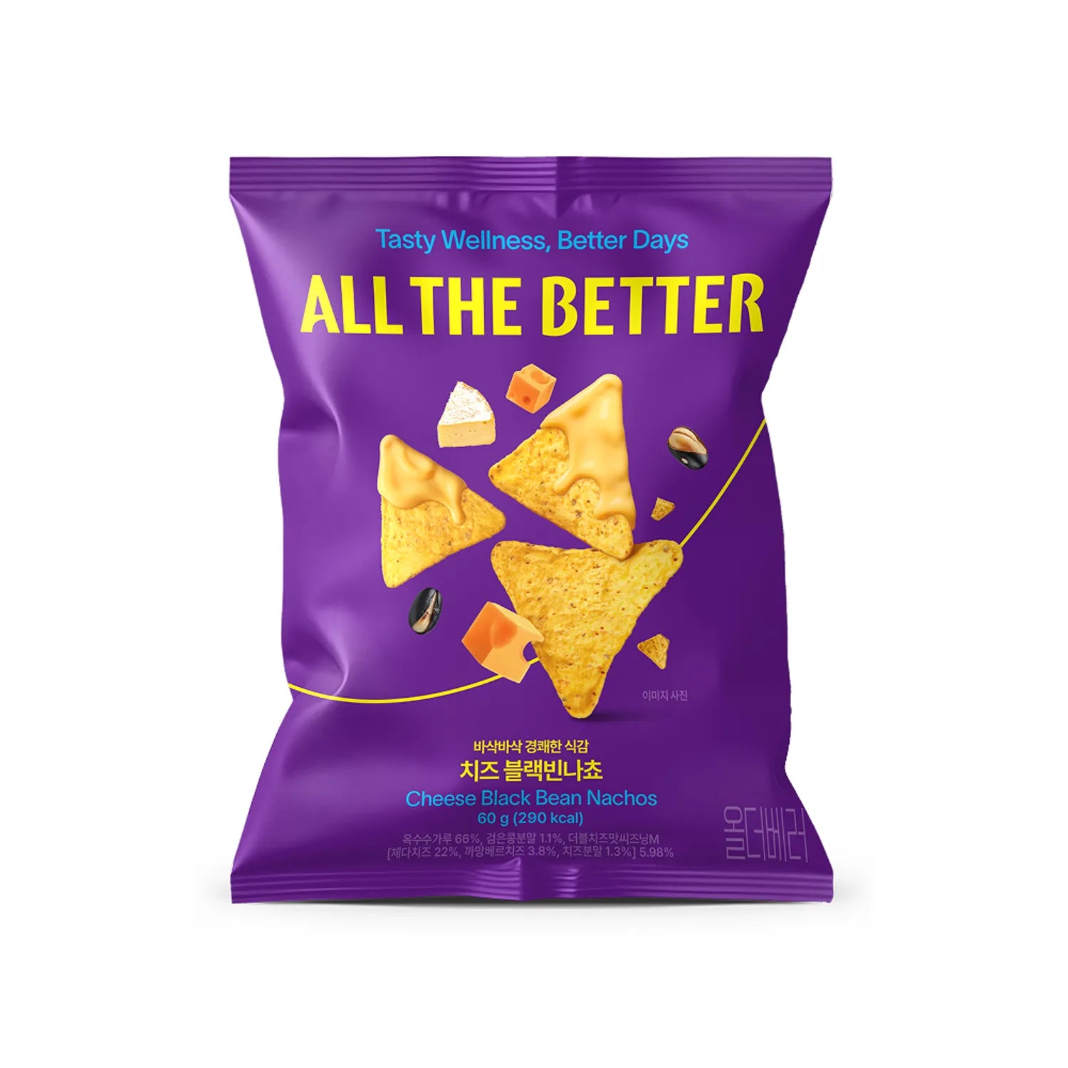 ALL THE BETTER Cheese Black Bean Nacho 60g