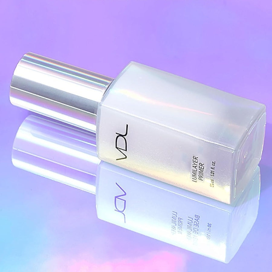 VDL Lumilayer Primer (Glowy Finish, 1.01fl oz) - Illuminating Pearl Makeup Base for Glowing Skin. Korean Makeup. Hydrating Radiance