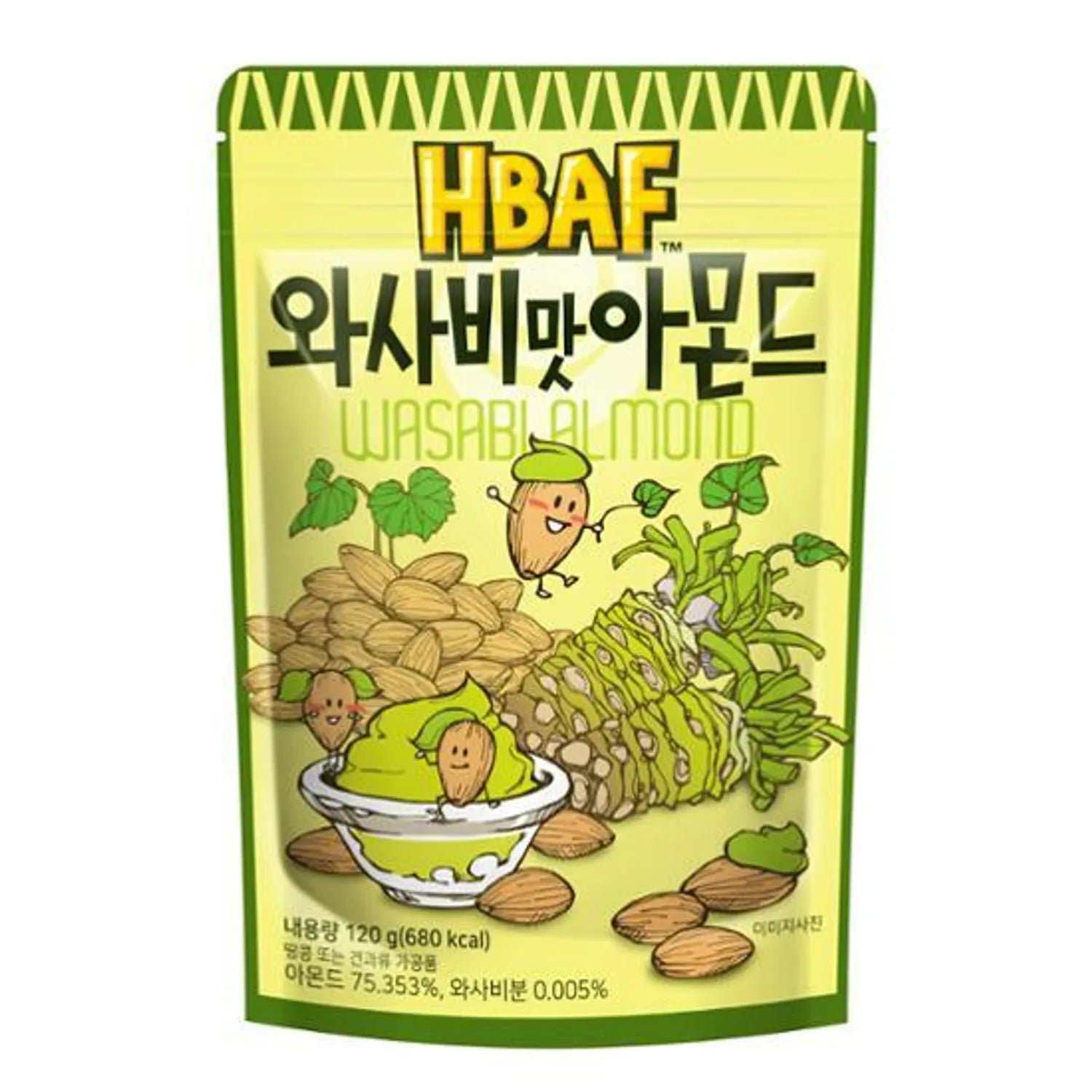 HBAF Wasabi Almond 120g