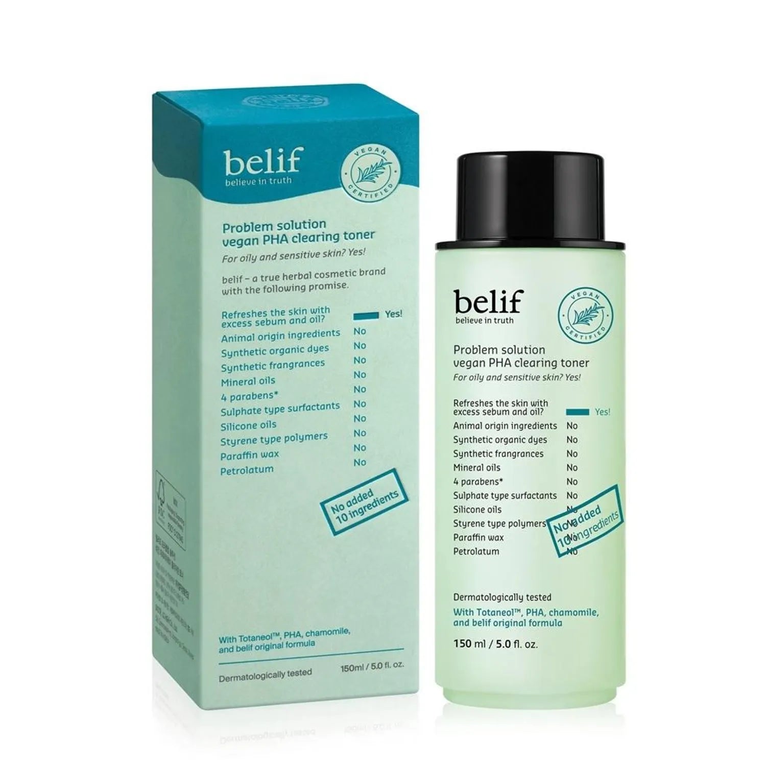 belif Problem Solution Vegan PHA Clearing Toner 150ml