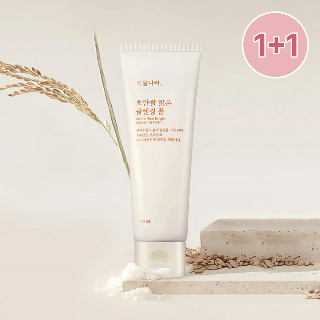 Shingmulnara White Rice Bright Cleansing Foam 120ml 1+1 Set