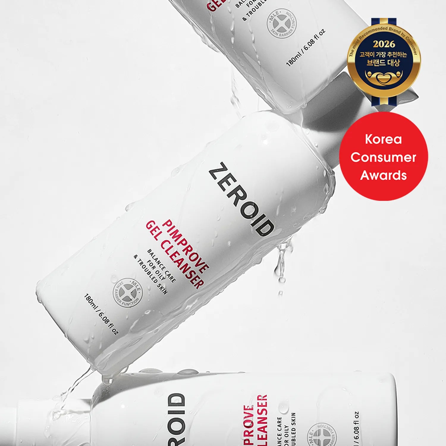 ZEROID Pimprove Gel Cleanser 180ml