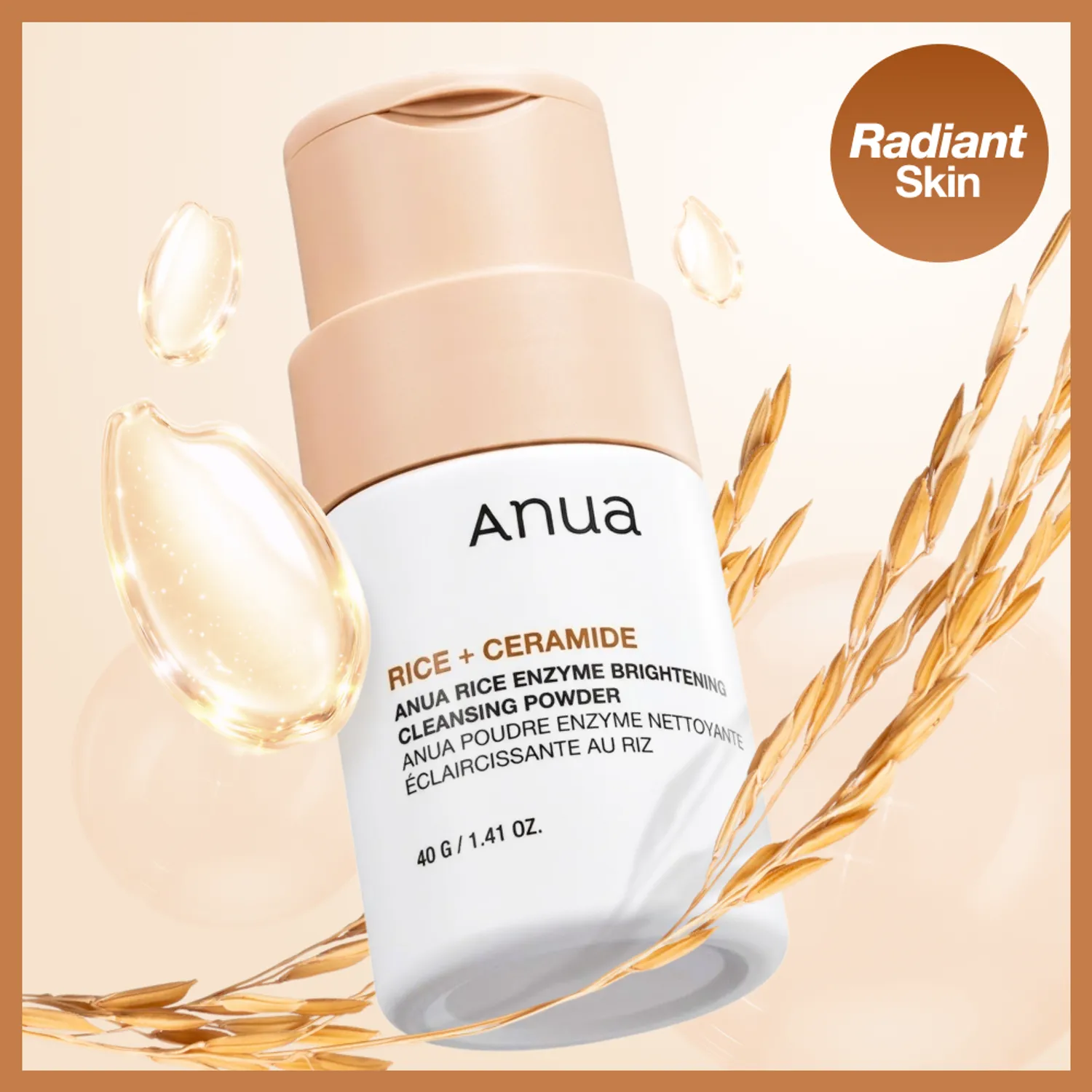 Anua Rice Enzyme Brightening Cleansing Powder 40g