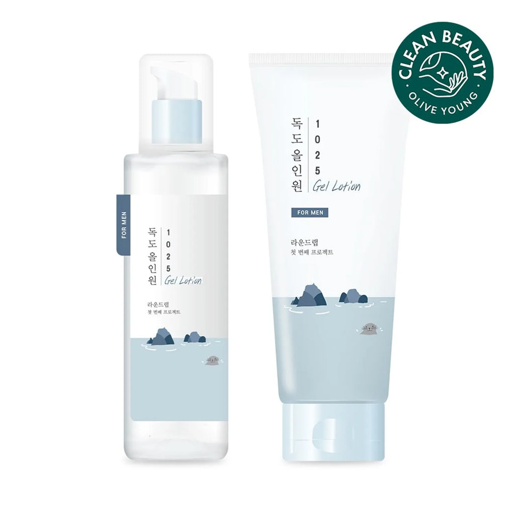 ROUND LAB For Men 1025 Dokdo All In One Gel Lotion 200mL Double Set