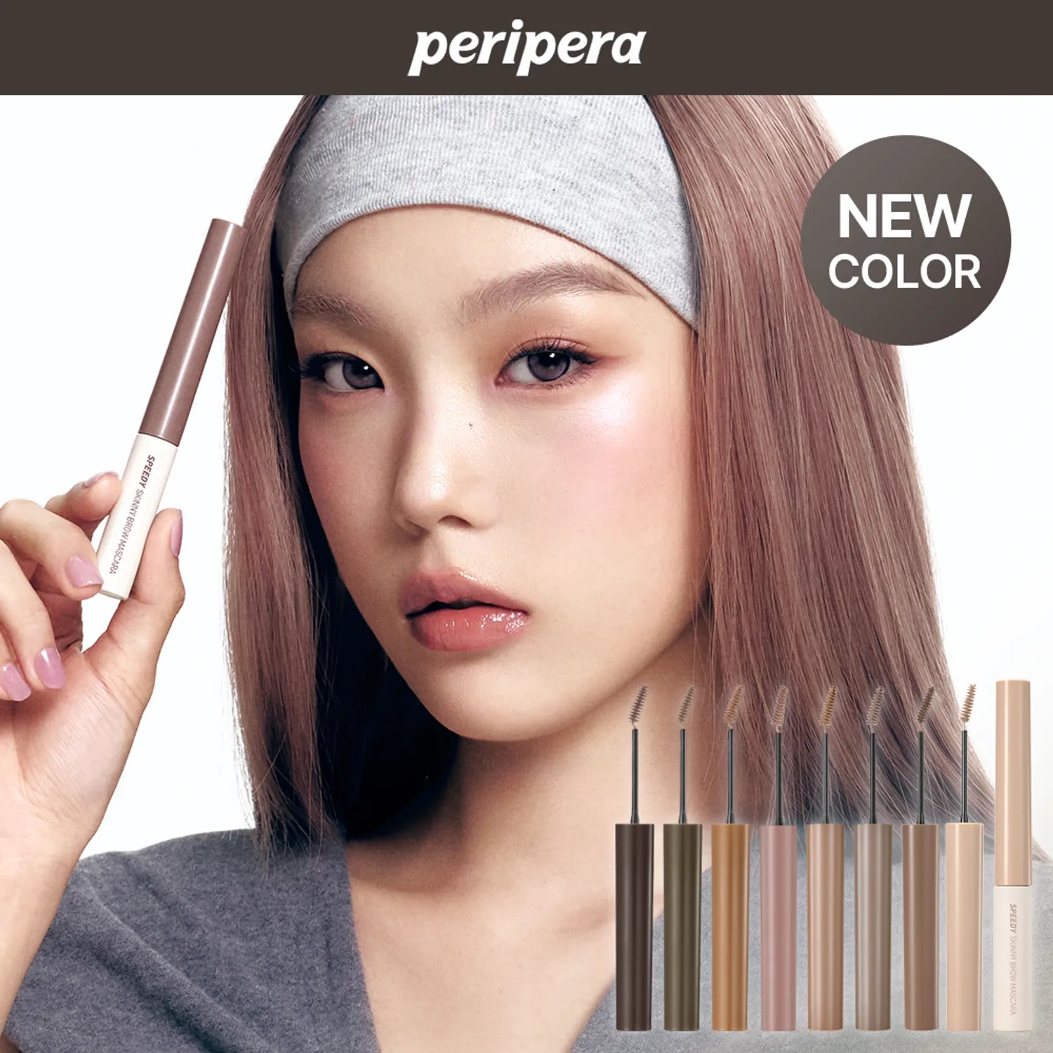 peripera Speedy Skinny Brow Mascara (10 Colors)