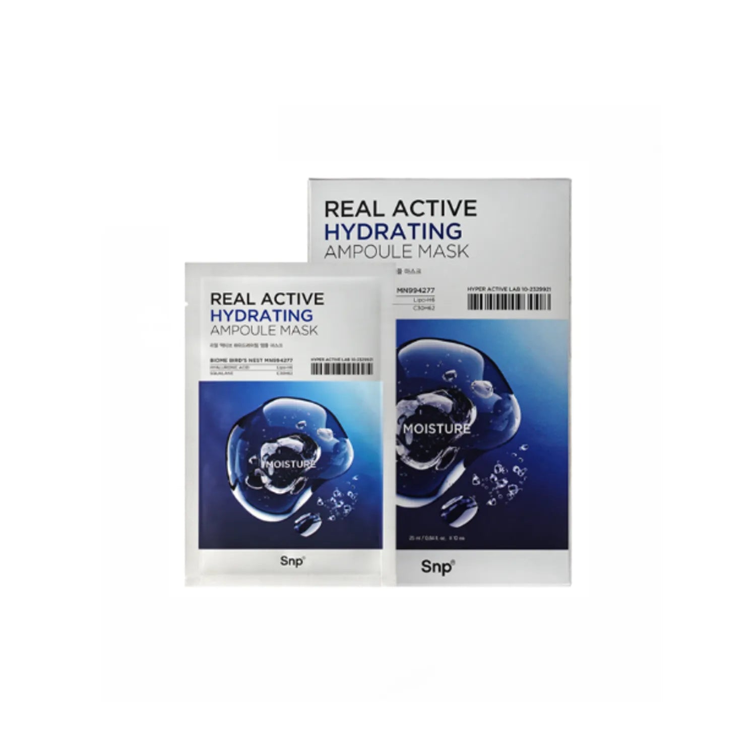 SNP Real Active Hydrating Ampoule Mask Sheet 10ea