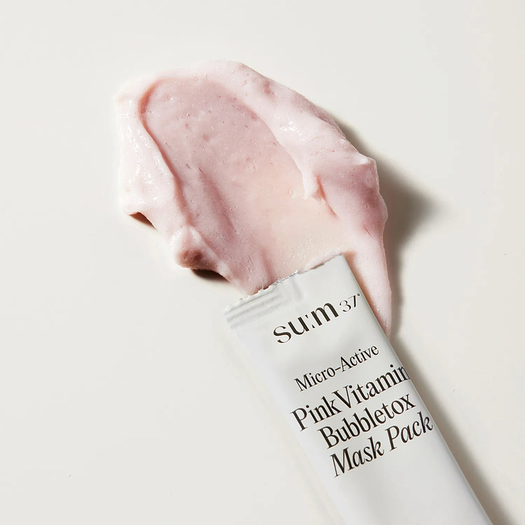 SUM37 Micro-Active Pink Vitamin Bubbletox Mask Pack 100ml