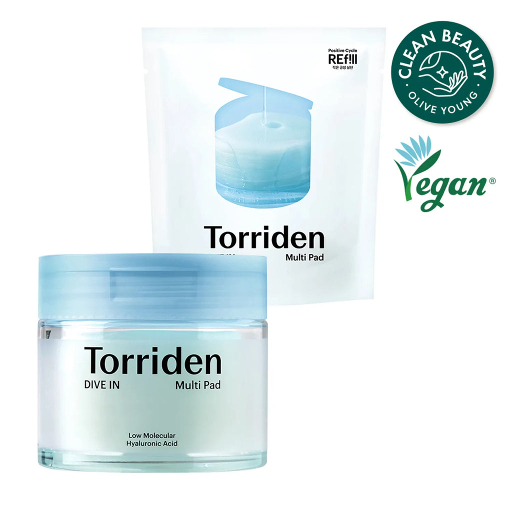 Torriden Dive In Low Molecular Hyaluronic Acid Multi Pad 80P Set (+Refill 80P)