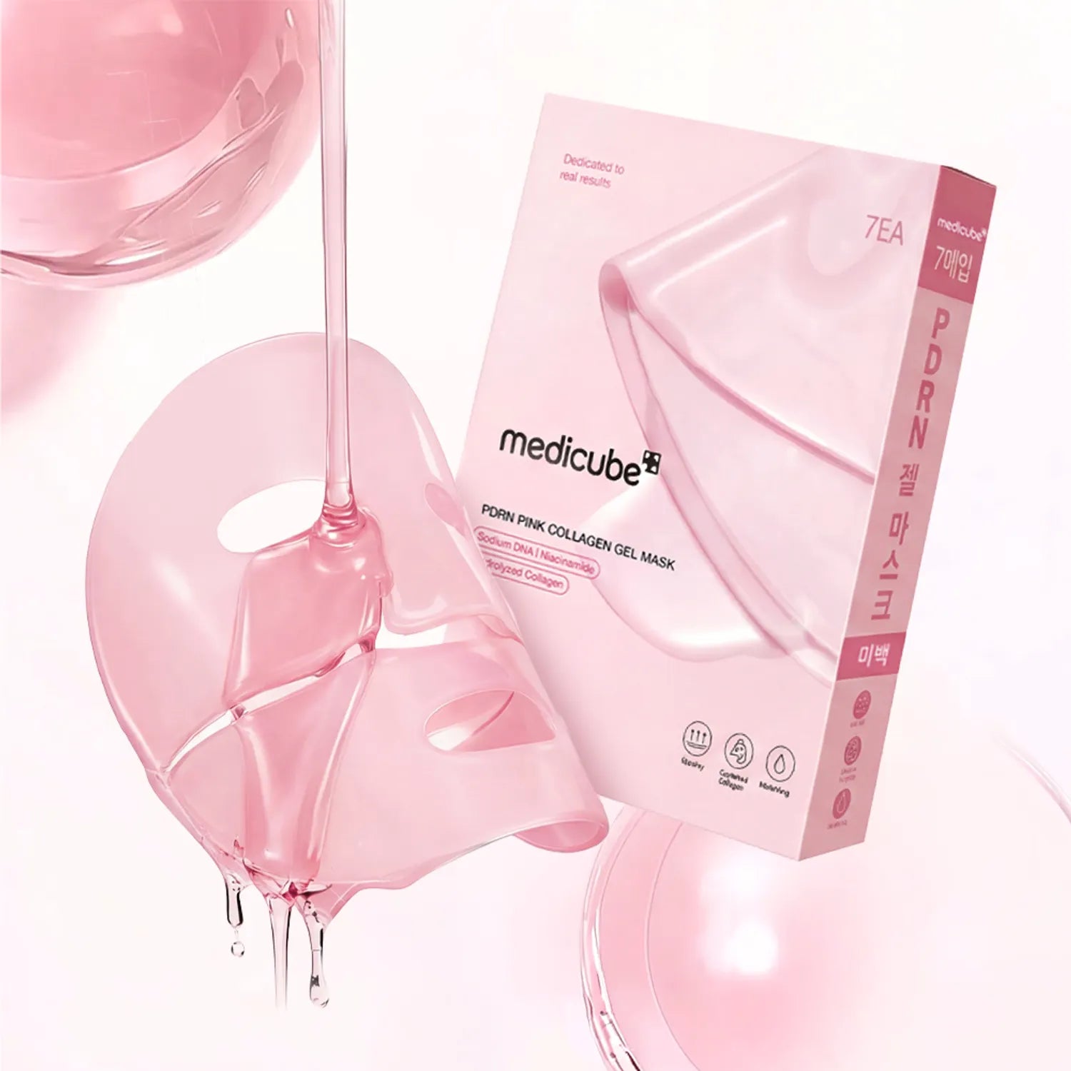 medicube PDRN Pink Collagen Gel Mask Sheet 7ea
