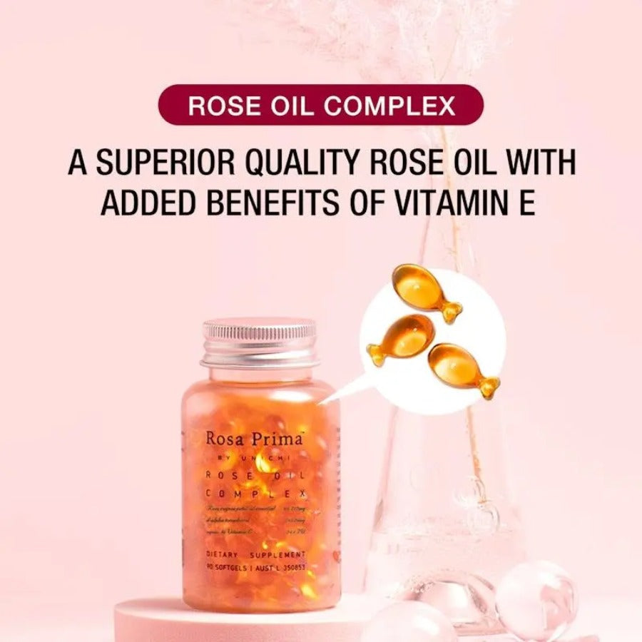 Unichi Rose Essence Fish Oil Capsules 90 Softgels