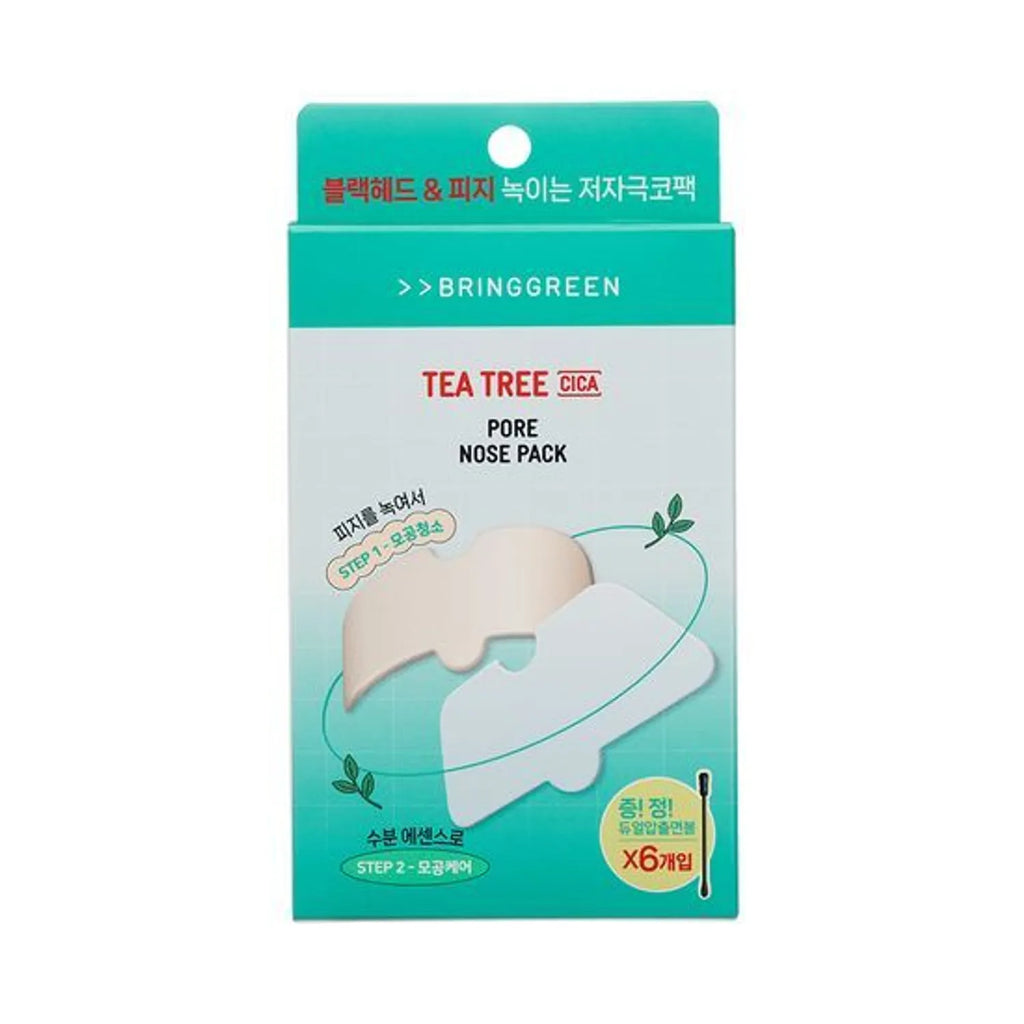 BRINGGREEN Tea Tree Cica Pore Nose Pack 5P