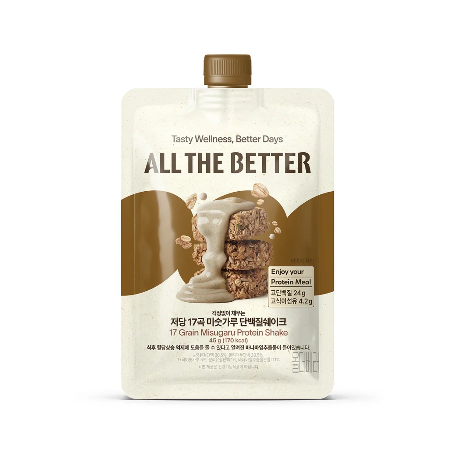 ALL THE BETTER Protein Shake #Low Sugar 17 Grain Misugaru 45g