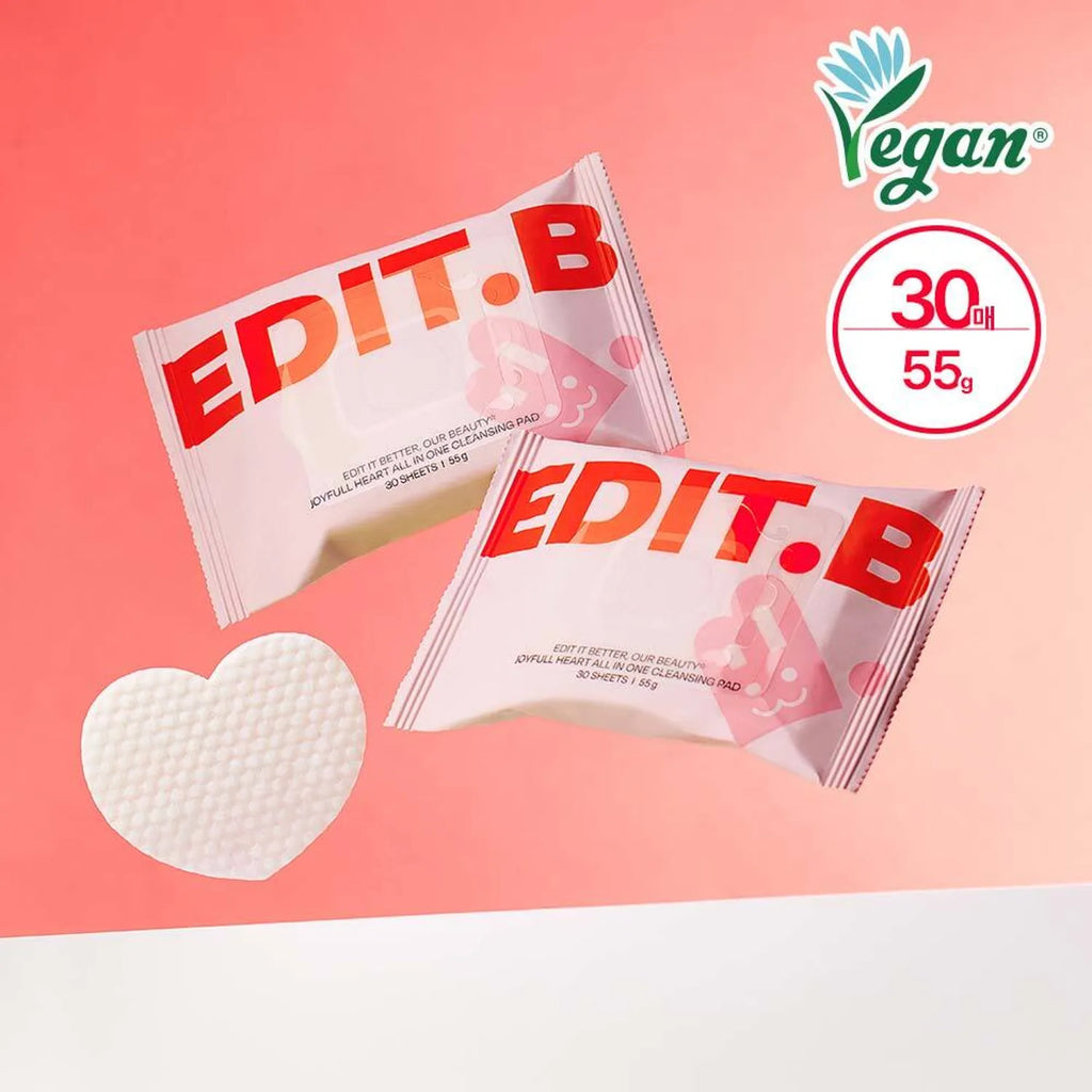 EDIT.B Joyfull Heart All In One Cleansing Pad 30P