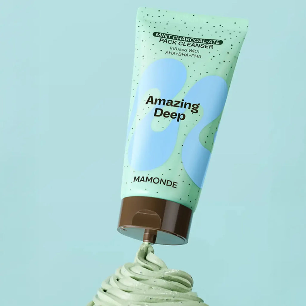 Mamonde Amazing Deep Mint Charcoal-Ate Pack Cleanser 135g Set (+25g)