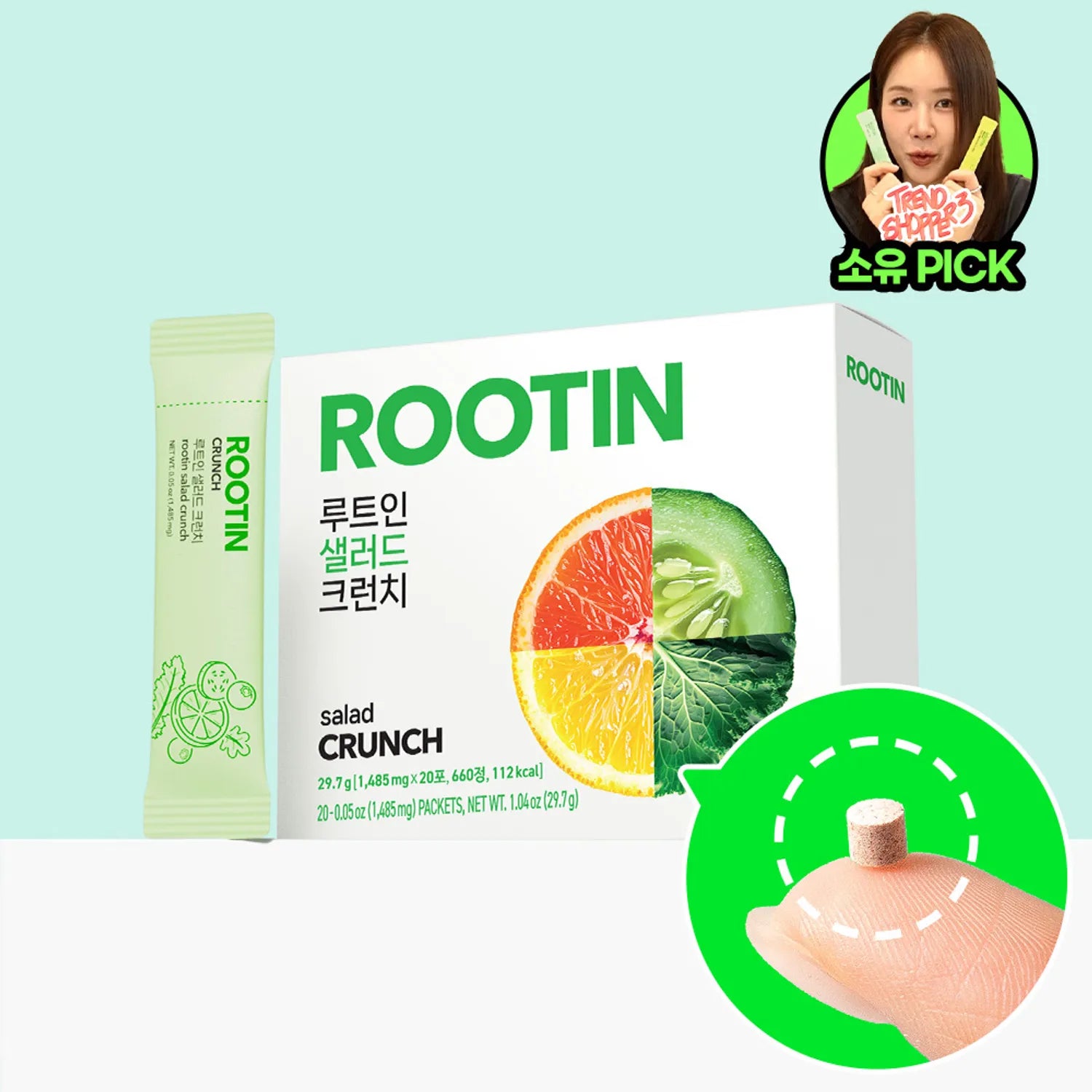 ROOTIN Salad Crunch 20 Sticks
