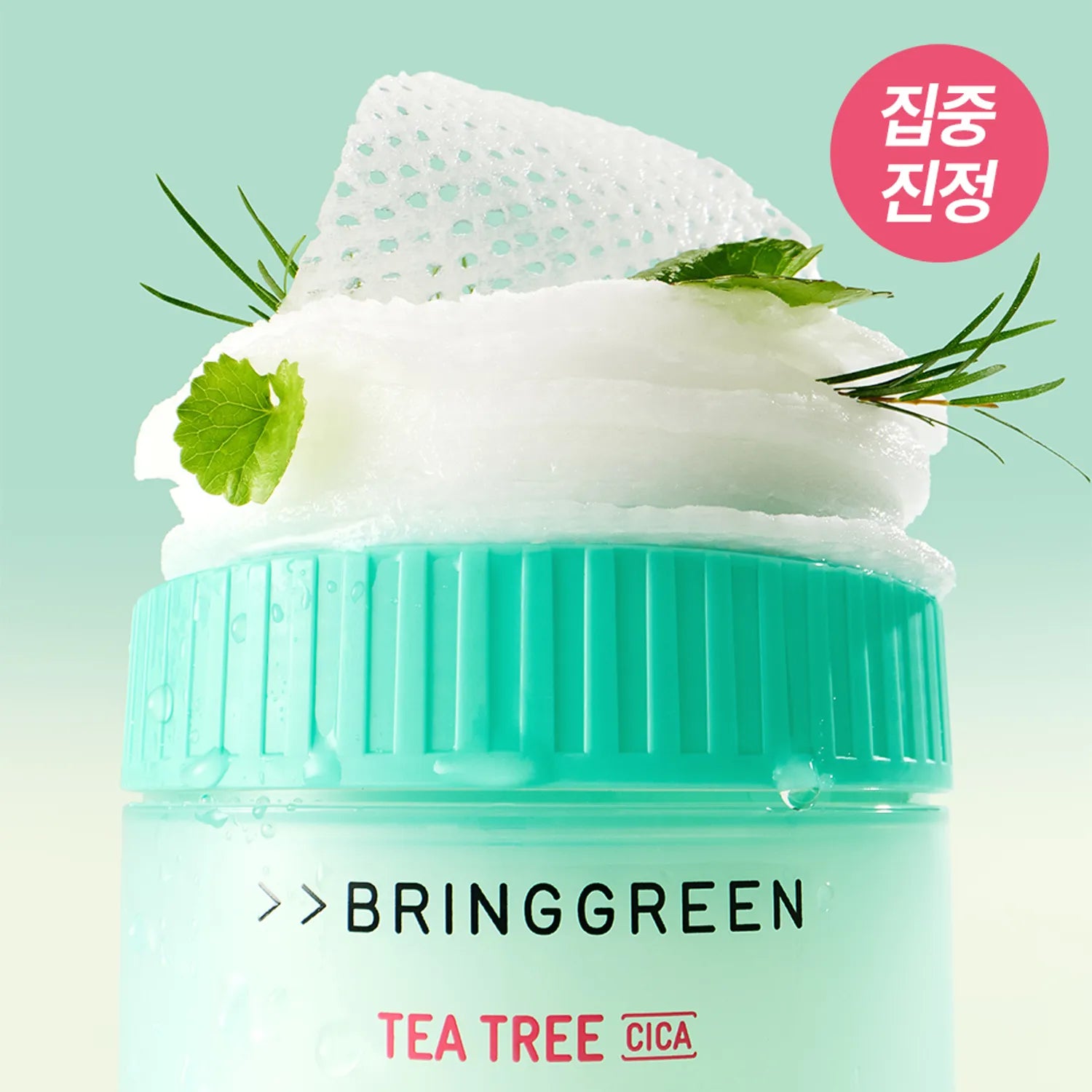 BRINGGREEN Tee Tree Cica Trouble Soothing Toner Pad 90P Refill Set (+Blister 6P)