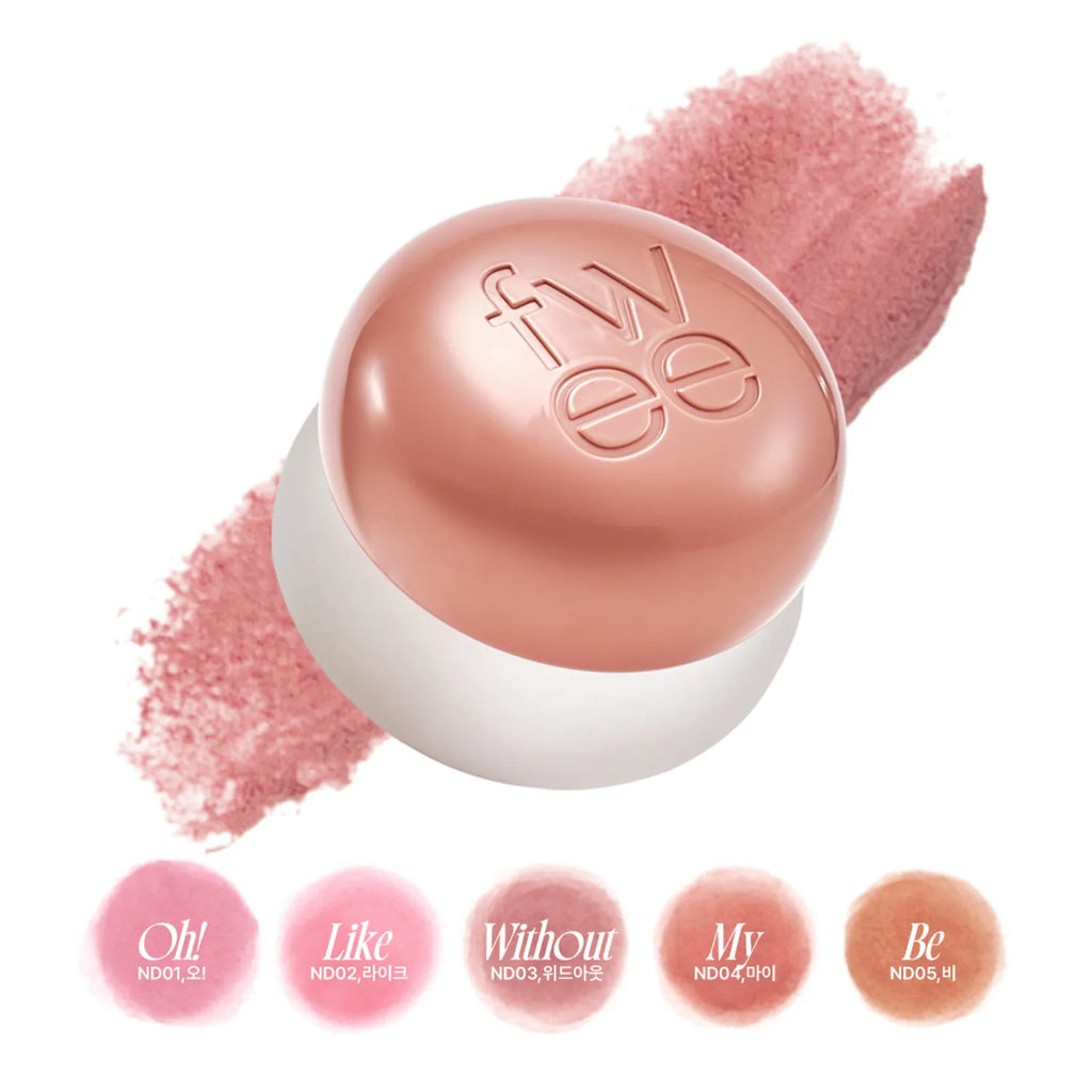 fwee Lip & Cheek Blurry Pudding Pot (Set/Single) (35 Colors)