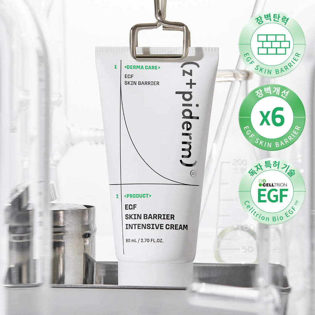 z+piderm EGF Skin Barrier Intensive Cream 80ml Set (+Cream 15ml+Ampoule 1ml*3ea)