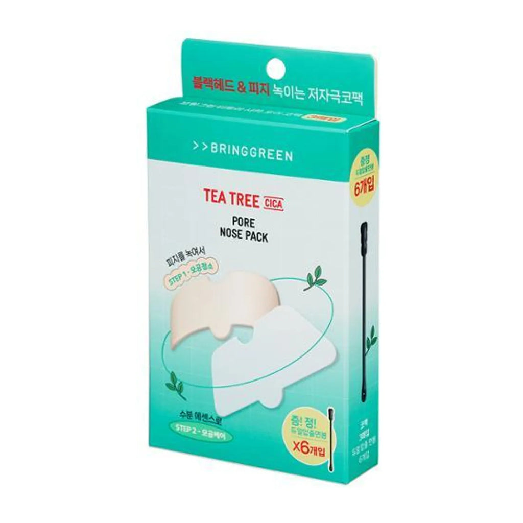 BRINGGREEN Tea Tree Cica Pore Nose Pack 5P
