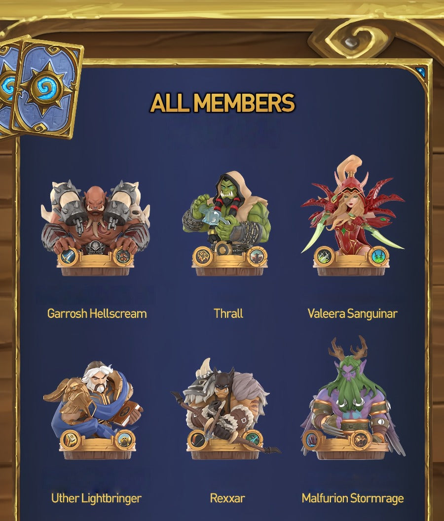 POPMART Hearthstone Tavern Legends Series Collectible Figures, Blind Boxes, Ornaments, Toys, and Gifts