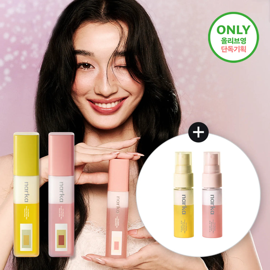 narka Core Rebuild Creamy Veil Hair Mist 80ml Sunset Honey Set (+Mini Mist)