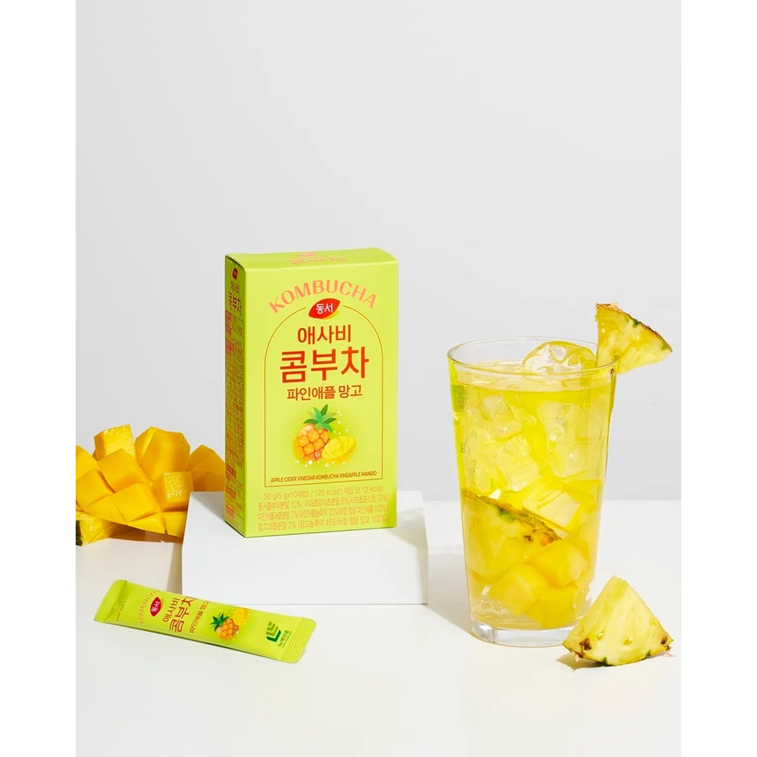 Dongsuh Apple Cider Vinegar Kombucha Pineapple Mango 50g (10 Sticks)
