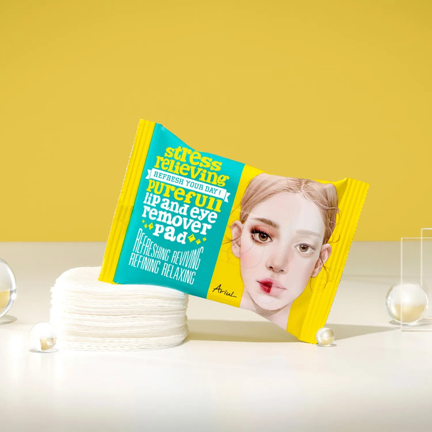 Ariul Stress Relieving Purefull Lip and Eye Remover Pad (30P / Double Pack)