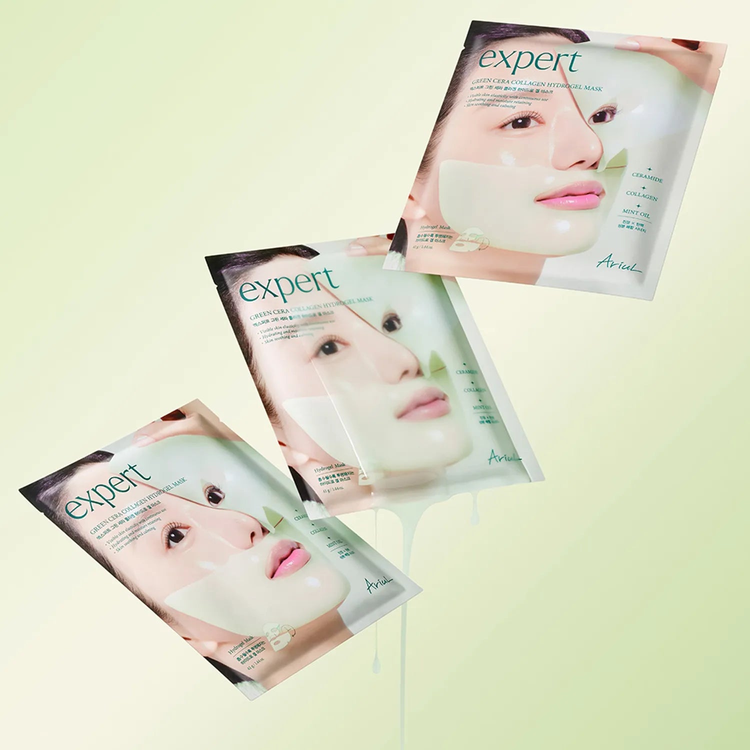 Ariul Expert Green Cera Collagen Hydrogel Mask 4ea