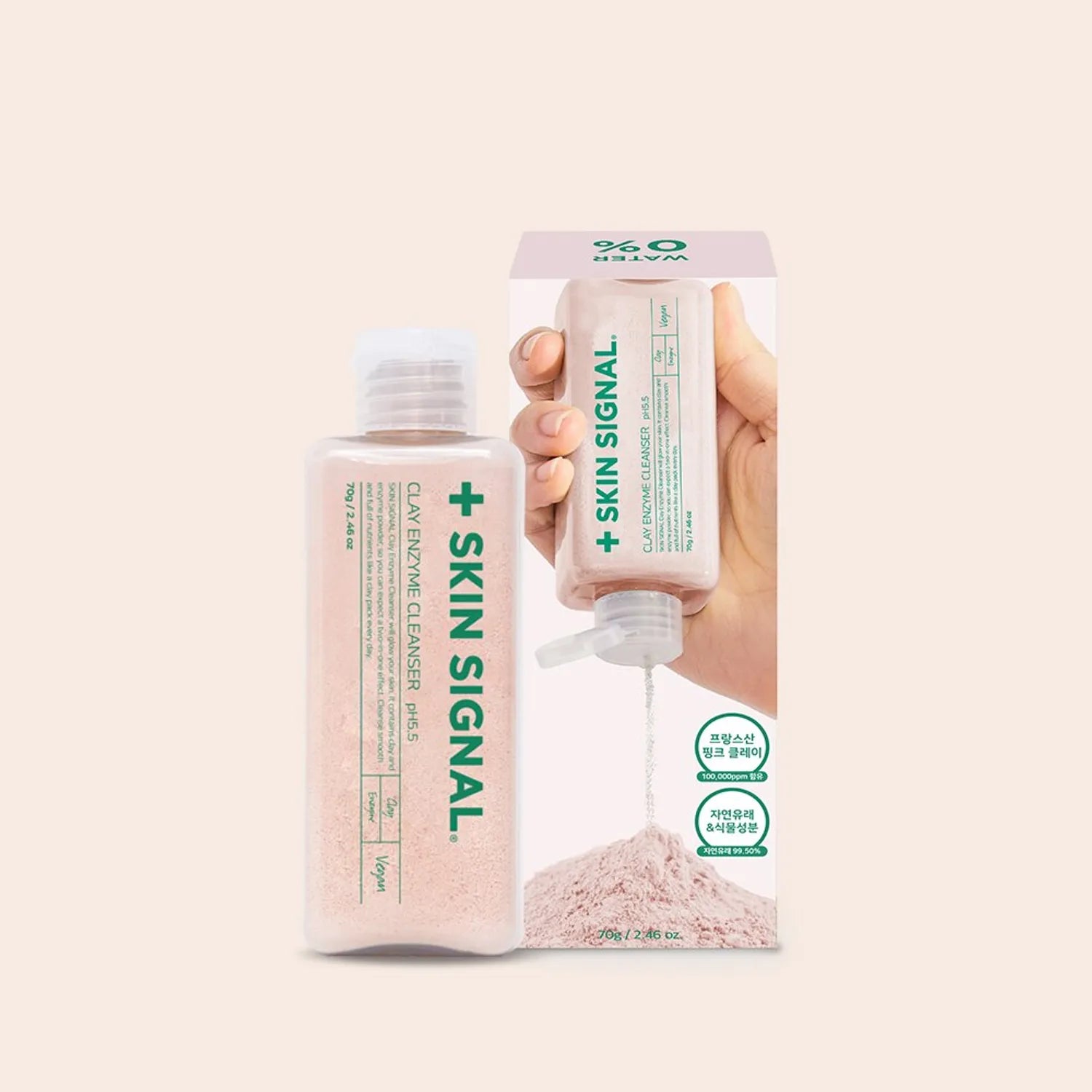 SKIN SIGNAL Clay Enzyme Cleanser #Pink 70g
