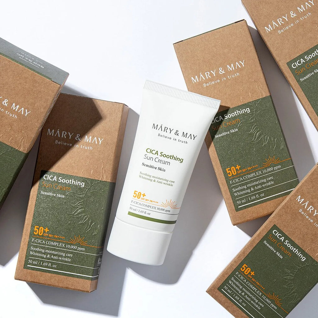 Mary & May Cica Soothing Sun Cream SPF50+ PA++++ 50mL