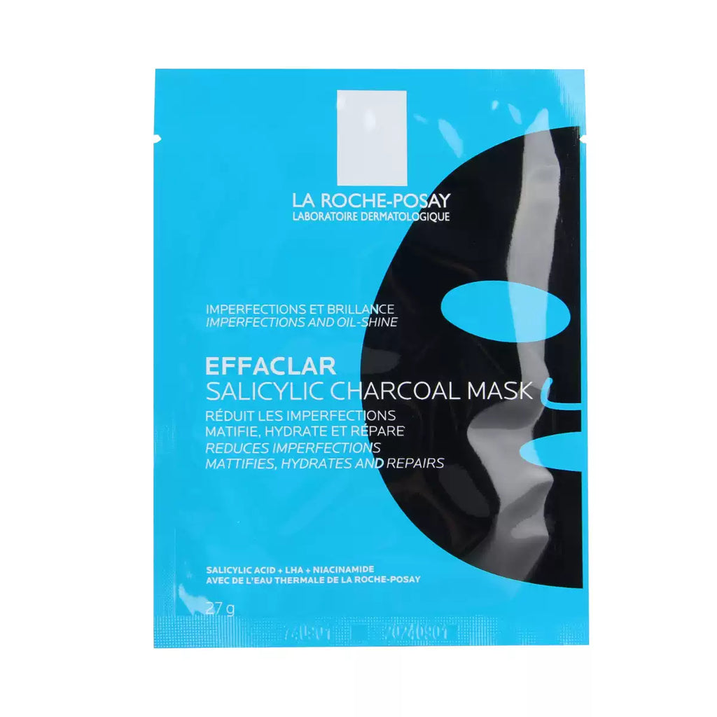 LA ROCHE-POSAY Clear Acne Purifying Toner & Salicylic Acid Repairing Mask - Black Sheet Mask