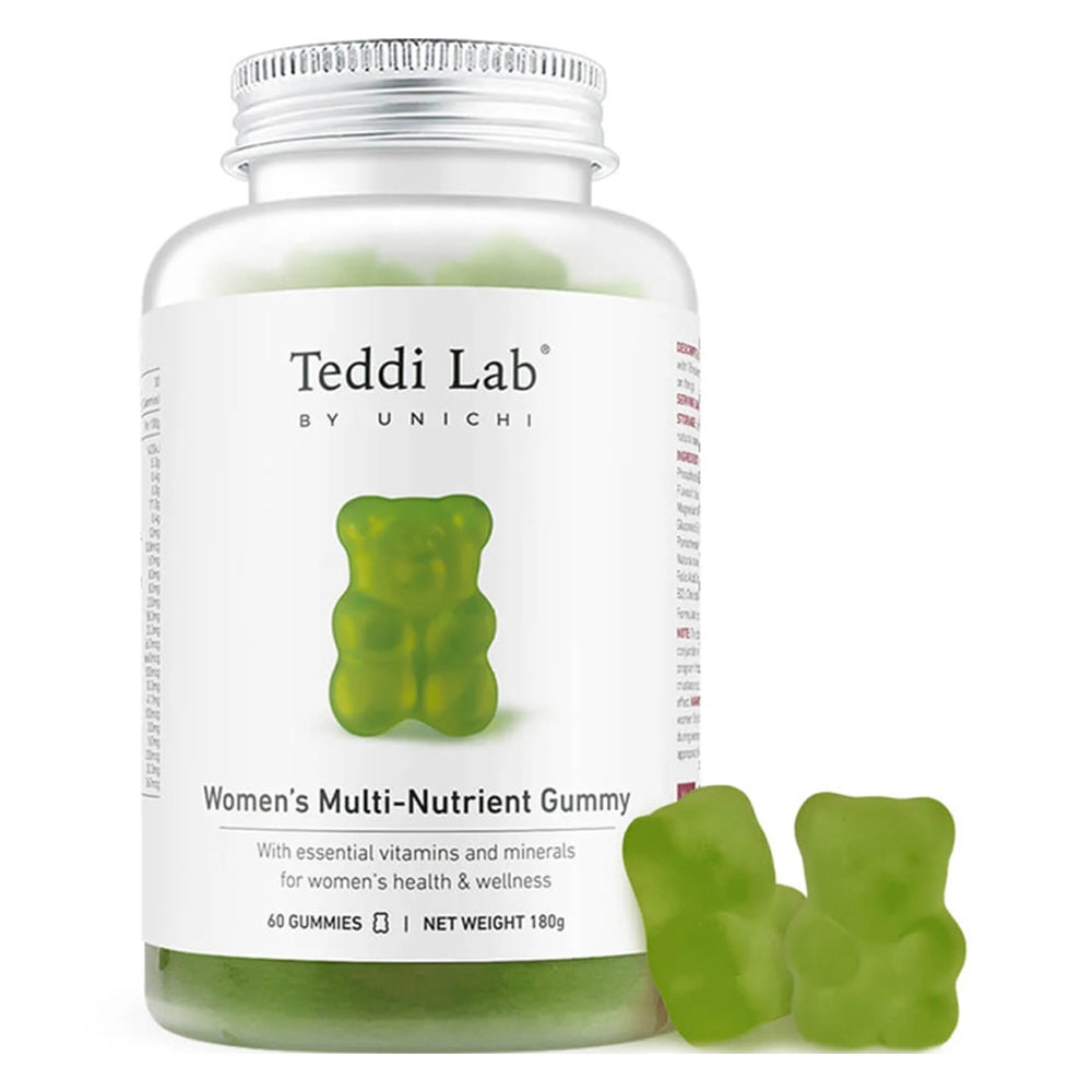 Unichi Teddy Lab Women's Multi-Nutrient Gummies, 60 tablets