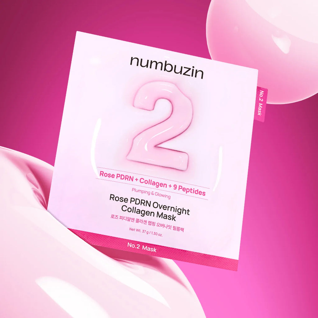 numbuzin No. 2 Rose PDRN Collagen Wrapping Overnight Film Pack 1ea