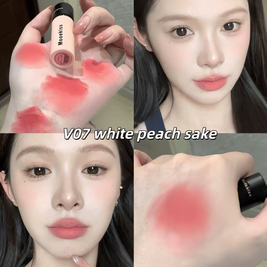 MOOEKISS Velvet Matte Lip Mud V07 White Peach Sake