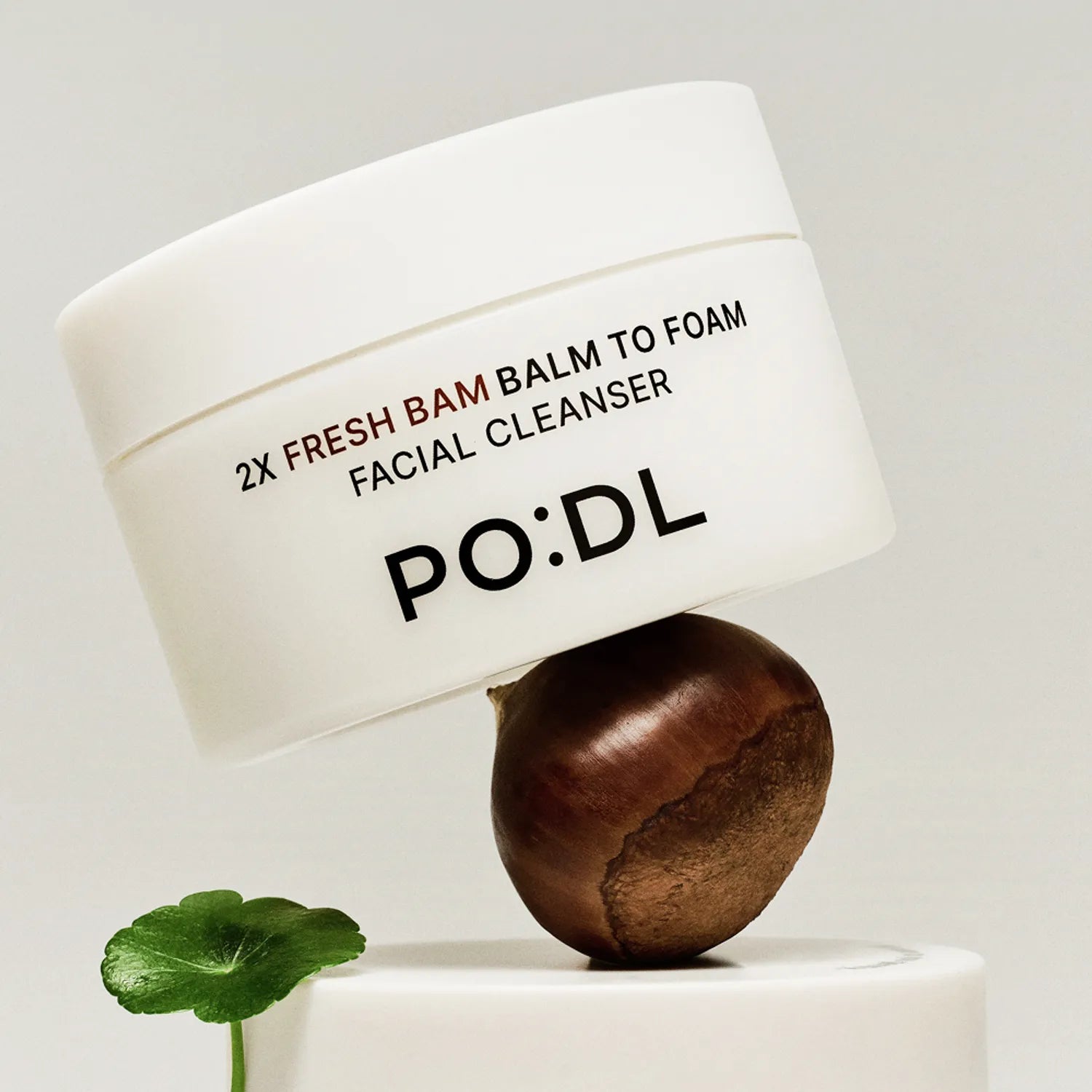 PODL 2X Fresh Bam Balm To Foam Facial Cleanser 130ml Set (+Dual Pore Brush + Wrist Wash Band)