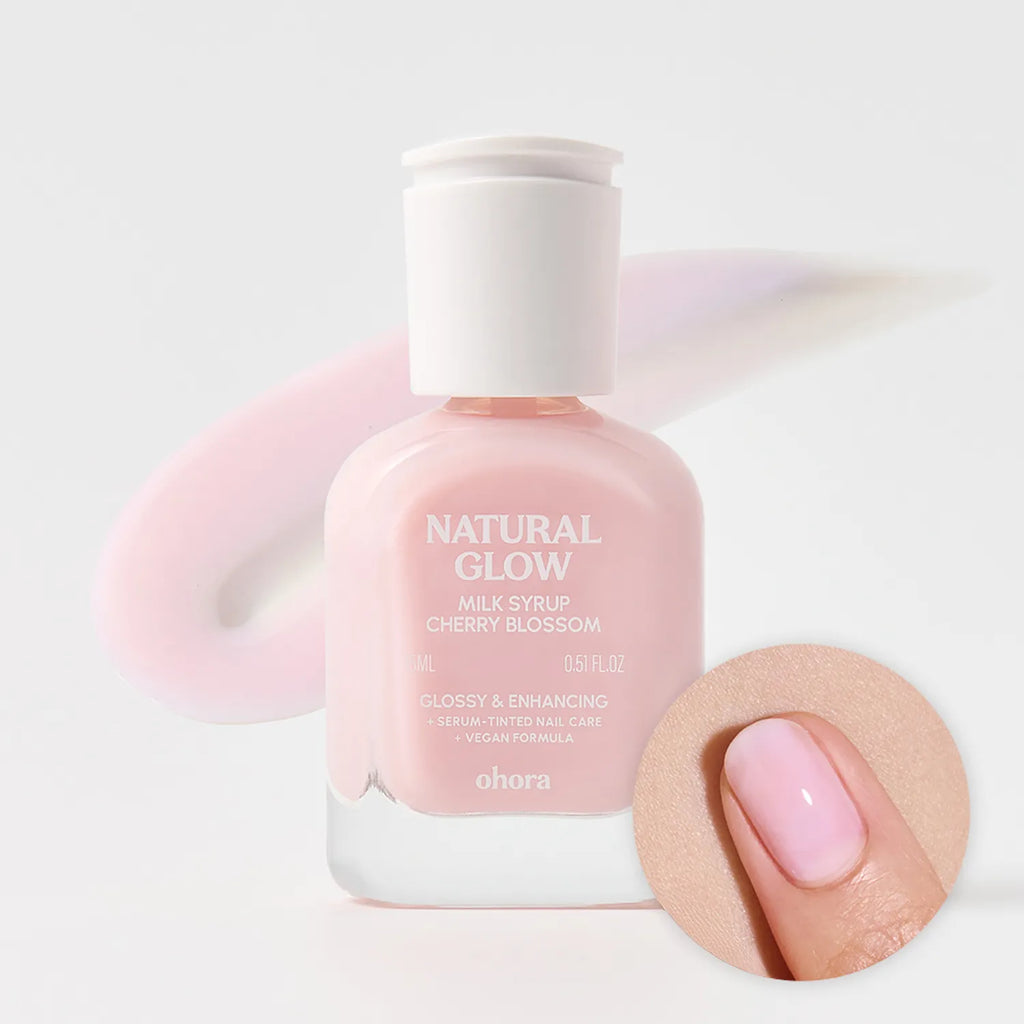 ohora Natural Glow Milk Syrup Nail Strengthener 15ml (10 Colors)