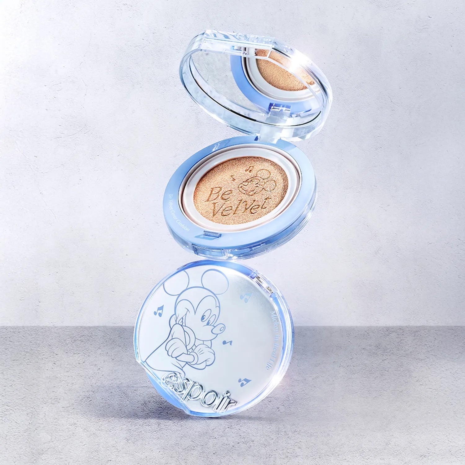 [DISNEY EDITION] espoir Be Velvet Cover Cushion Set (+Refill, 3 Puffs, Puff Case)