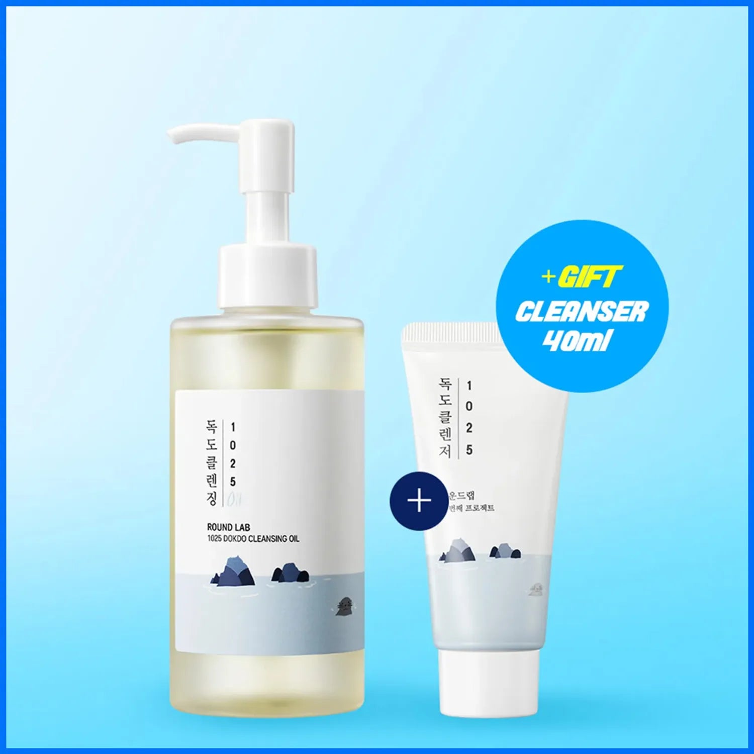 Round Lab 1025 Dokdo Cleansing Oil 200ml Special Set (+Dokdo Cleanser 40ml)