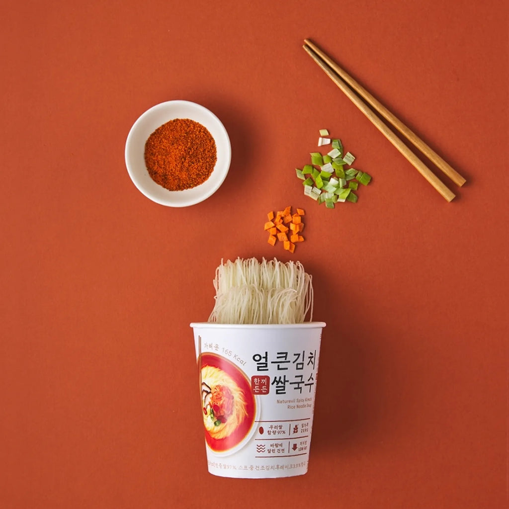 NATUREVIL Hankki Cup Rice Noodle Soup #Spicy Kimchi 49g