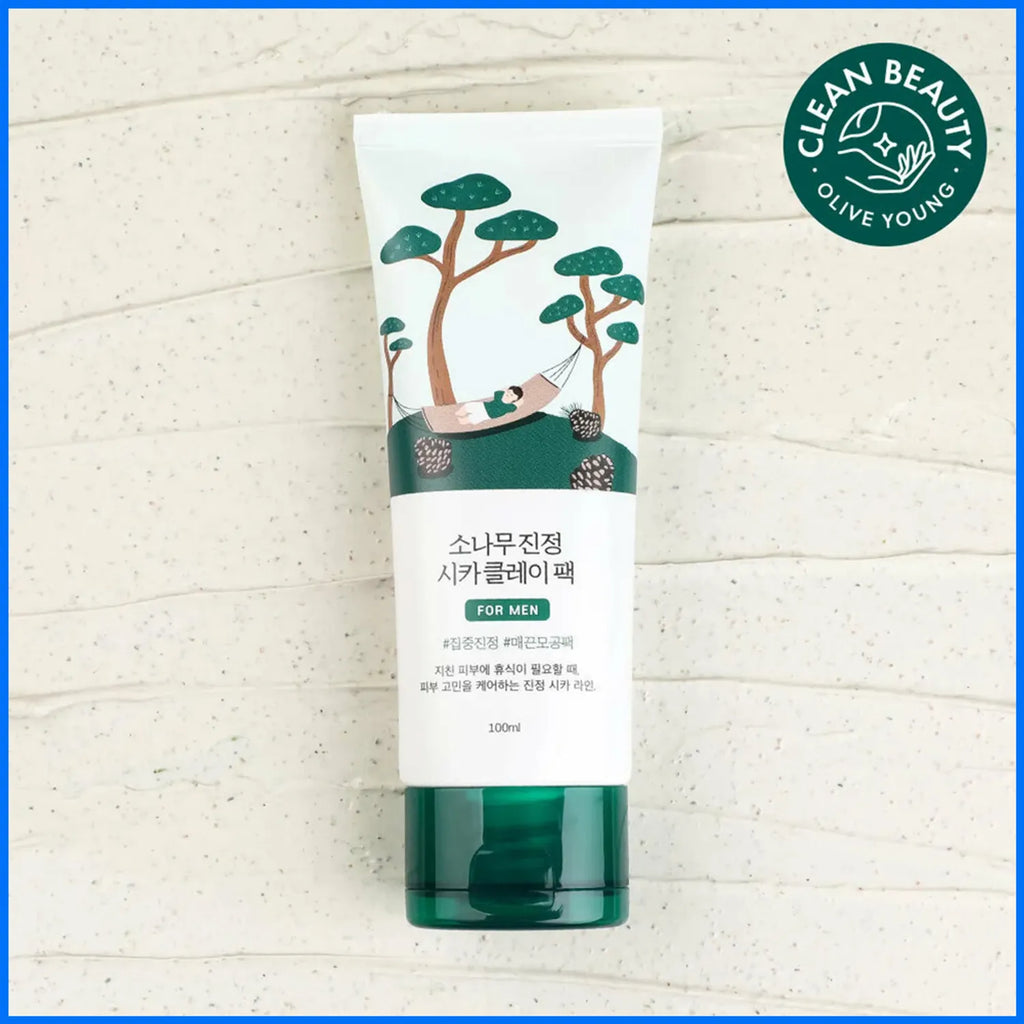 ROUND LAB For Men Pine Calming Cica Clay Pack 100ml