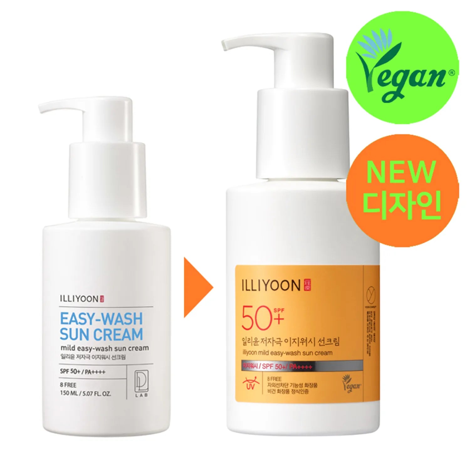 ILLIYOON Mild Easy Wash Sun Cream 150mL