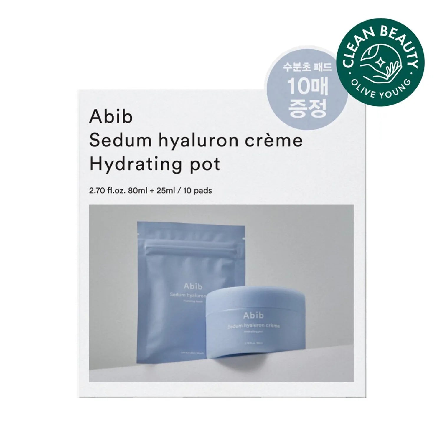 Abib Sedum Hyaluron Creme Hydrating Pot 80mL (+Sedum Hyaluron Pad 10P)