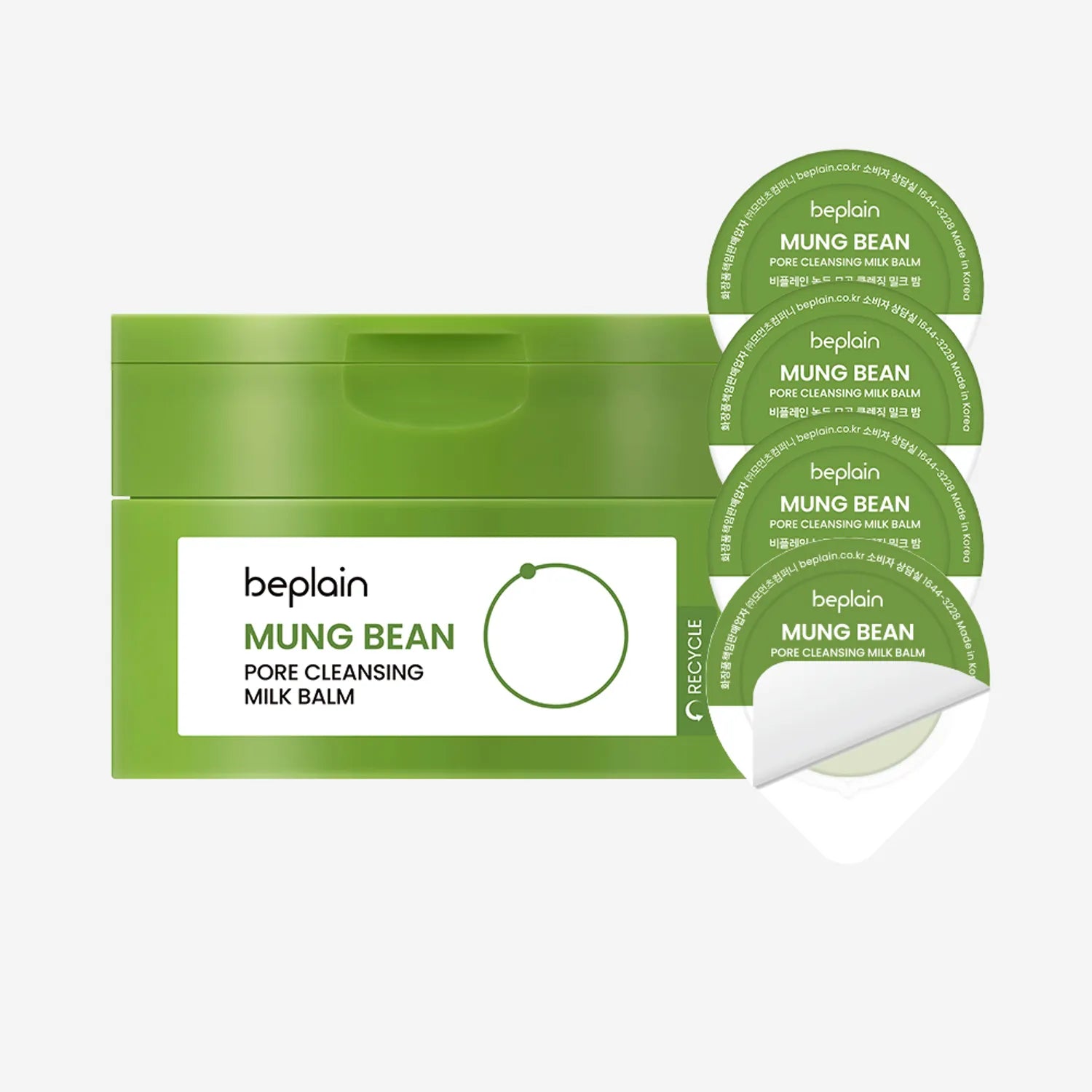 beplain Mung Bean Pore Cleansing Milk Balm 100ml Set (+3ml*4ea)