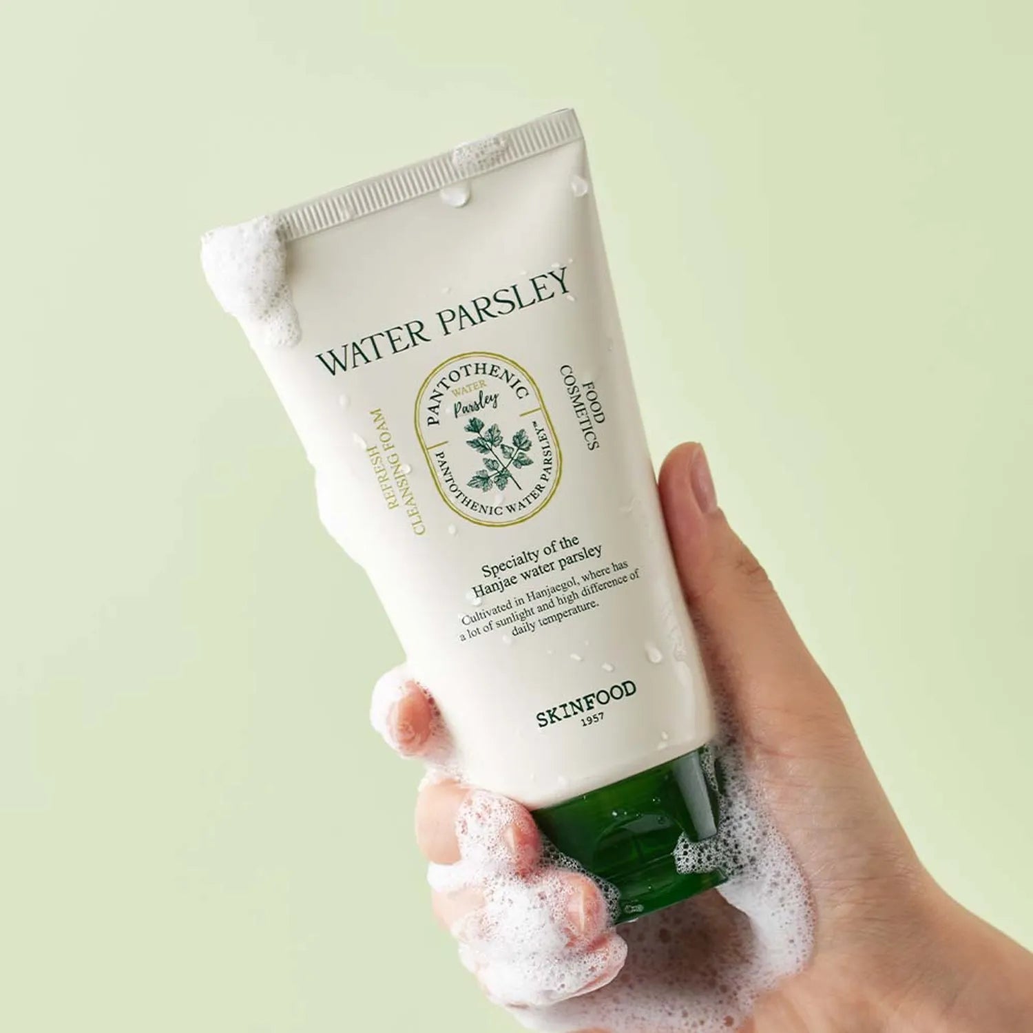 SKINFOOD Pantothenic Water Parsley Refresh Cleansing Foam