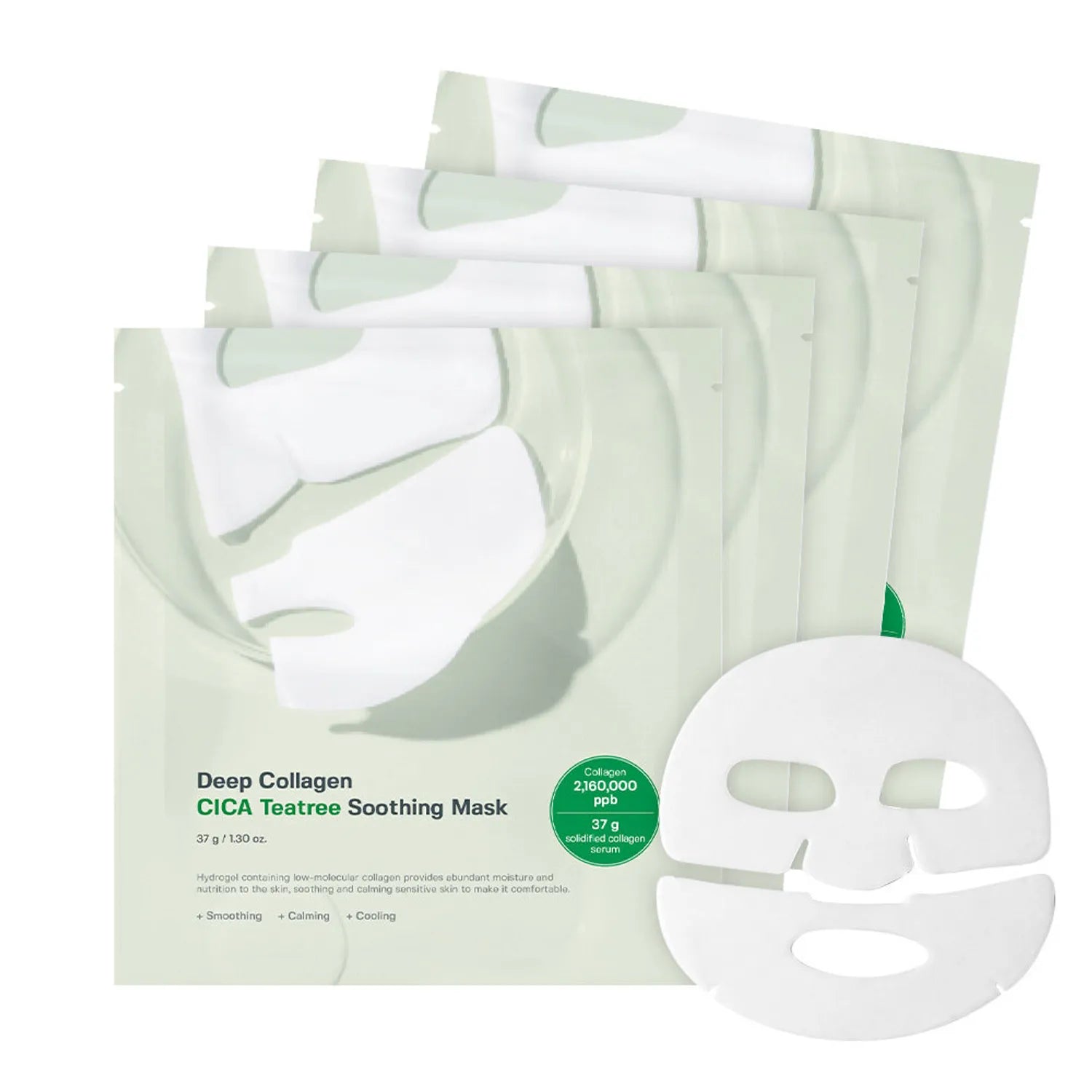 SUNGBOON EDITOR Deep Collagen Cica Tea Tree Soothing Mask 37g x 4ea