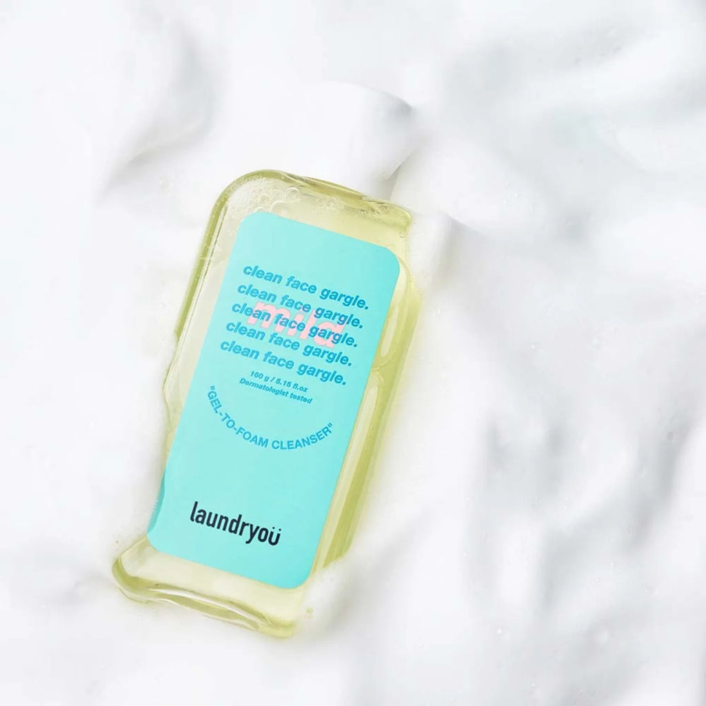 laundryou Clean Face Gargle Gel-To-Foam Cleanser Mild 160ml Set (+30ml)