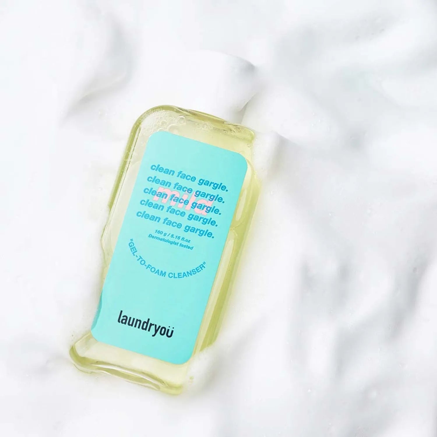 laundryou Clean Face Gargle Gel-To-Foam Cleanser Mild 160ml Set (+30ml)