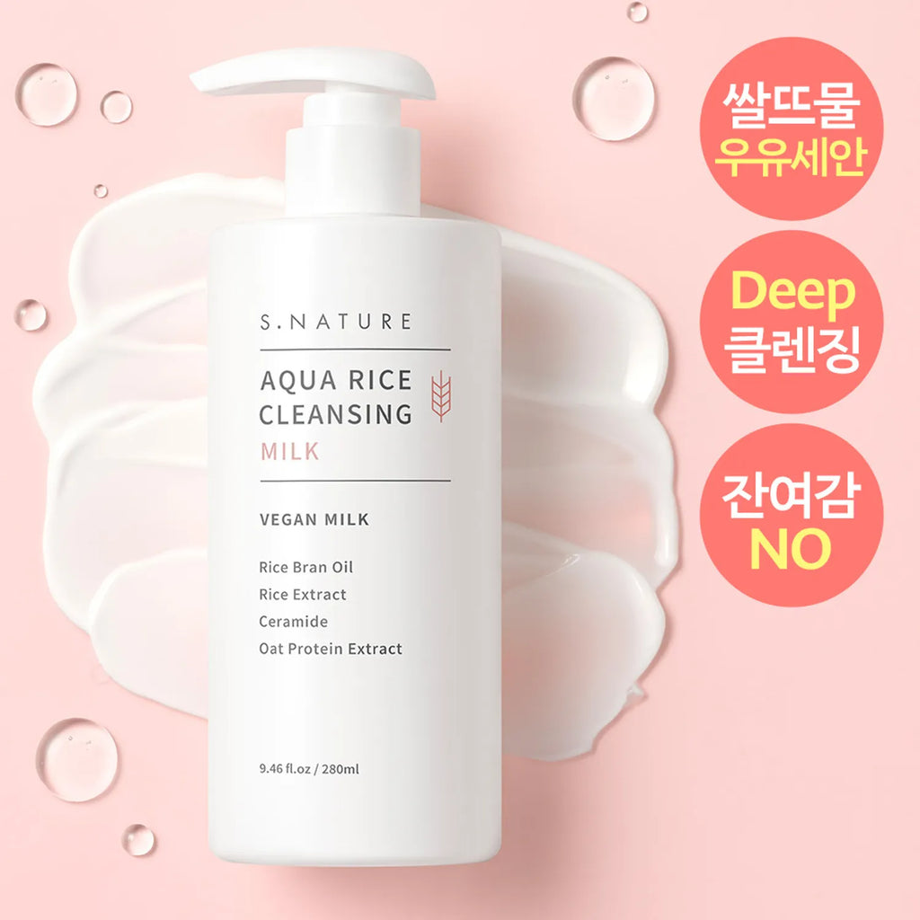 S.NATURE Aqua Rice Cleansing Milk 280ml