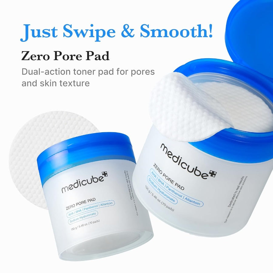 medicube Toner Pads Zero Pore Pad 2.0 70 Pads (1 Pack)