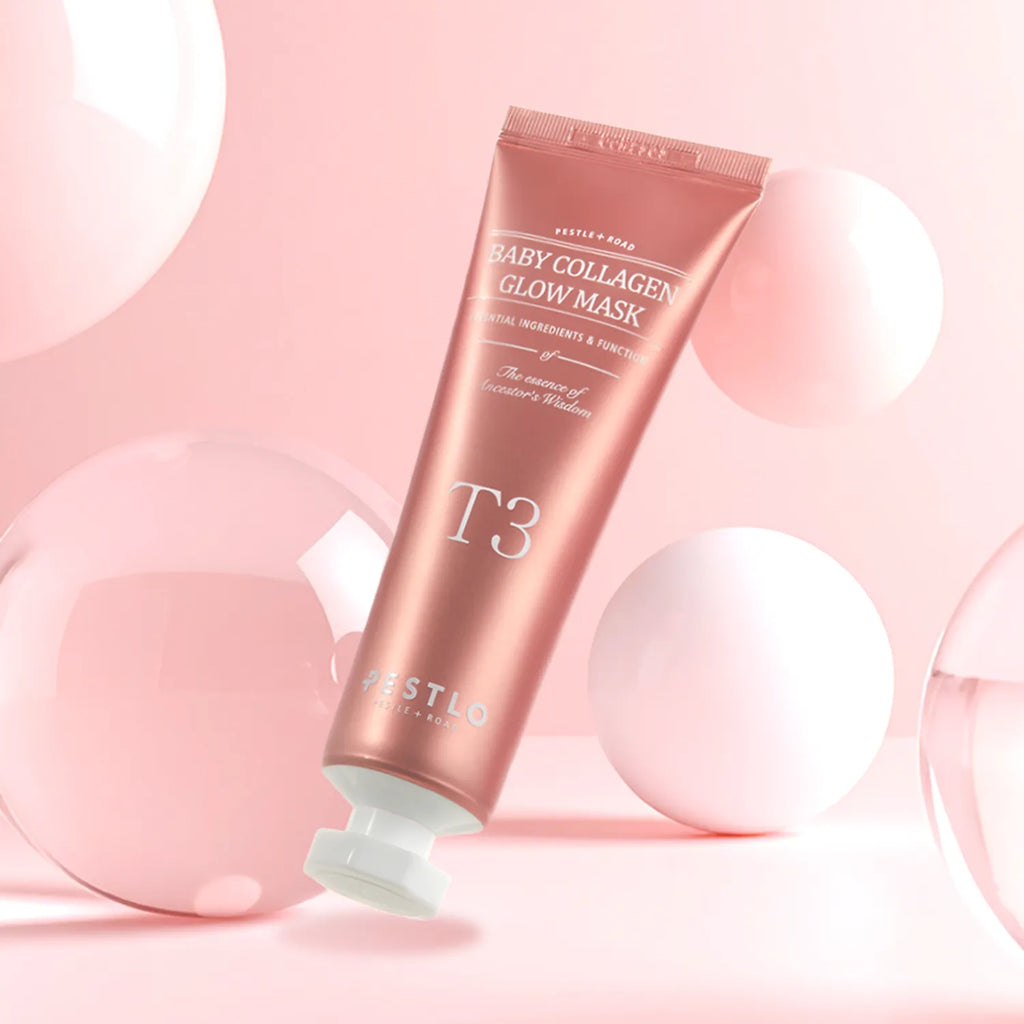 pestlo T3 Baby Collagen Glow Mask 50ml Set (+Jelly Brush)